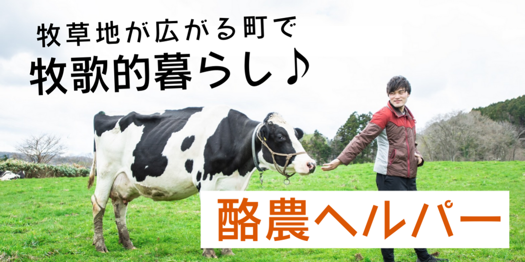 北海道・八雲町】牧草地が広がる町で牧歌的暮らし♪「酪農ヘルパー
