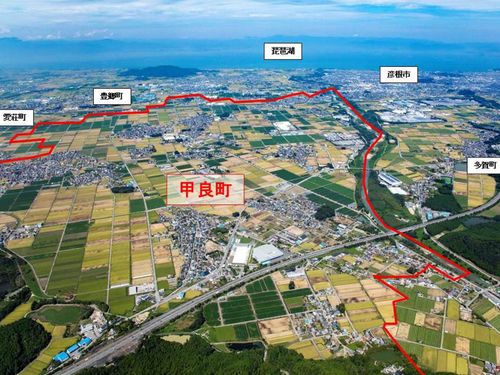甲良町全体航空写真