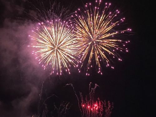 イベントで打ち上げられた花火