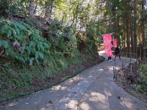 鶏足寺はまだかな？ちょっと上り坂