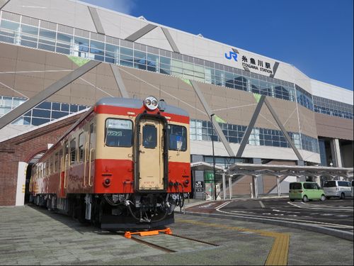 糸魚川駅　新幹線で東京から約2時間！