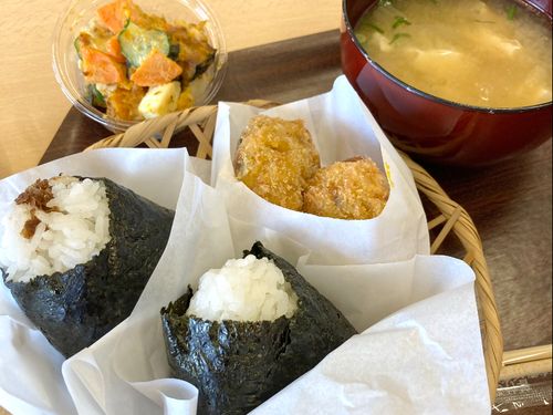 「みかく」のランチセットは日野町のものばかり