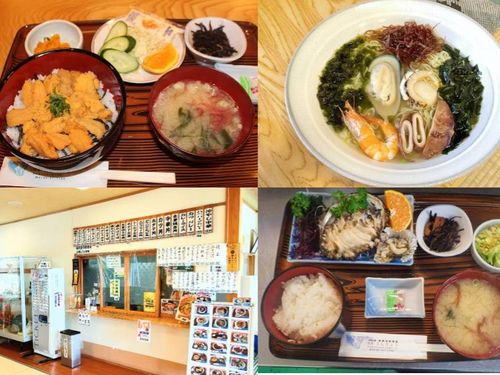 地元の方に愛される多彩な食堂メニュー。時には季節の海産物も！