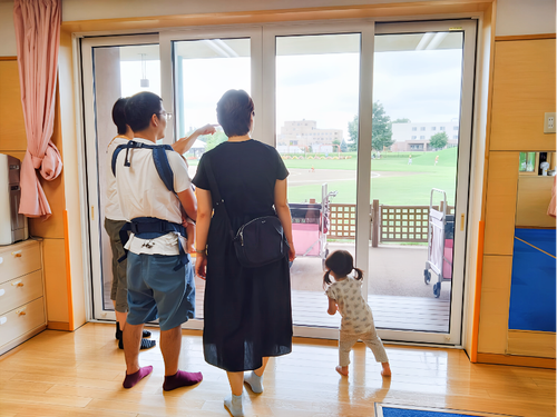 かしわ保育園。園庭の広さにびっくり！