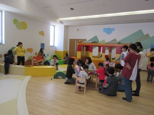 桐生市の屋内遊戯場「キノピーランド」にて