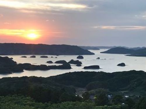 夕日がきれいな伊万里は奥さんの実家だったそうです！