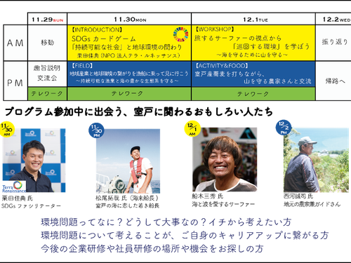 プログラムスケジュール（予定）