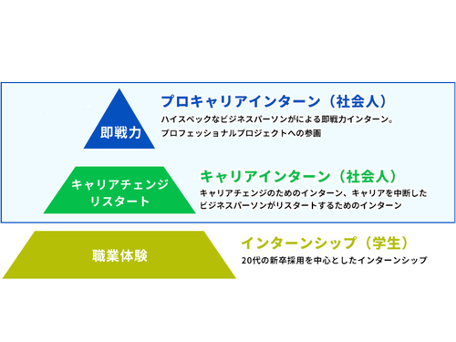 本インターンは社会人向け＝キャリア人材向けの内容となります