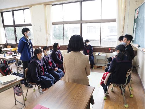 萩高校探究活動の様子
