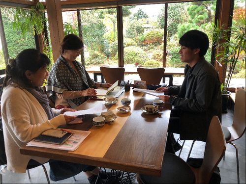 ゲストのお二人(大川さん・大場さん)との打ち合わせの様子