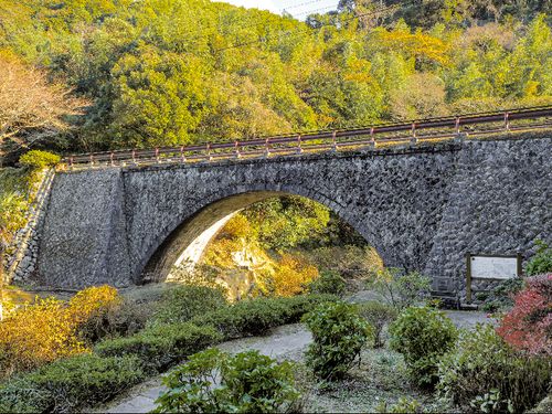 少し歩いたところにある「めがね橋（三見橋）」は広瀬さんのお気に入り