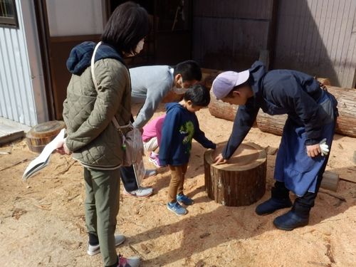 樽丸づくり見学