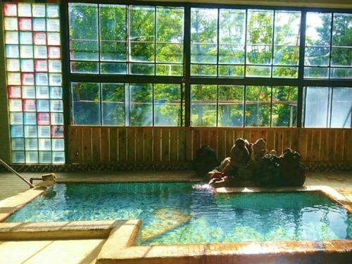 田んぼから湯が沸いていたとされる金田一温泉。座敷童が住むとも言われている。