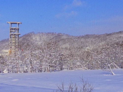 冬の上砂川町
