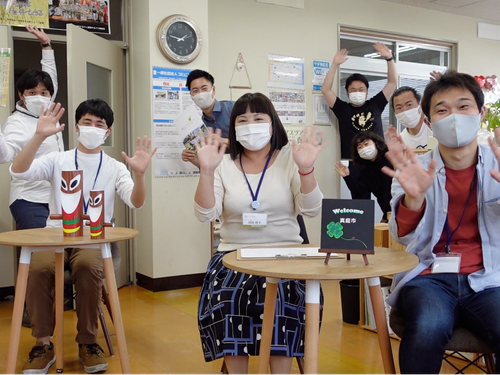 センタースタッフと”たまたま”居合わせた仲間たち
