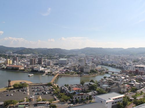 唐津城からの風景