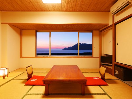 奥城崎シーサイドホテル海側部屋からの景色