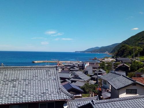 越前海岸の町並み