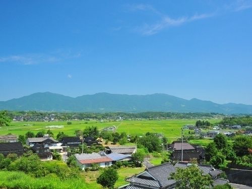 勝央町北部の田園風景