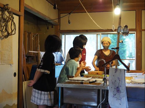 本多秋香さん：地元の小学生に向けたWS