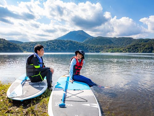 高原町のシンボル、高千穂峰と御池