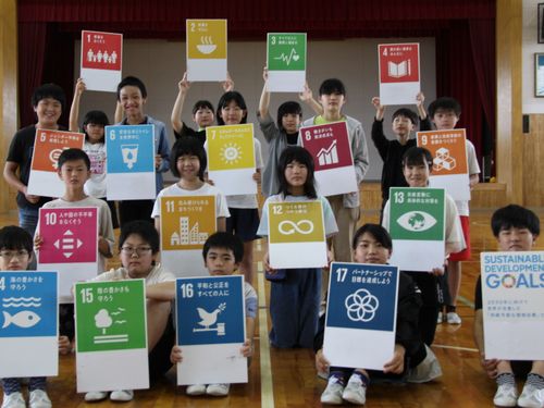 SDGｓを掲げる子ども達