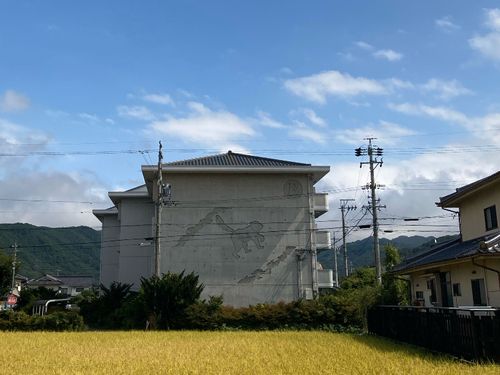 秋のホシノマチ団地（田んぼには稲が！）