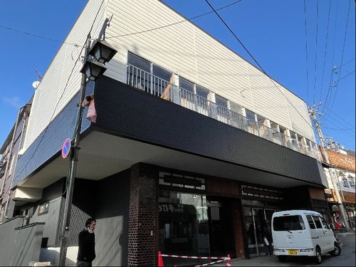 湯田中温泉街の元温泉まんじゅう屋さんの跡地