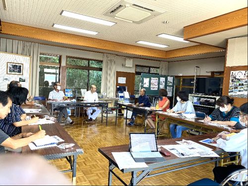 まちづくり協議会の毎月の定例会風景です