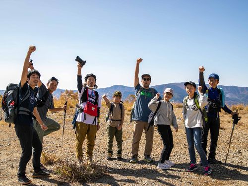 ファミリー向け登山ツアーの様子