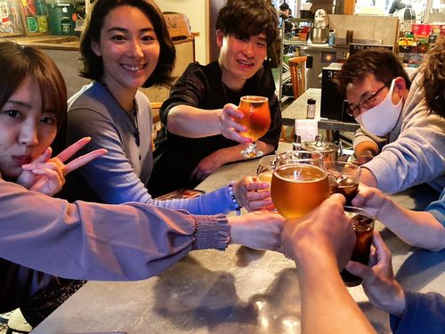 みんなで外飲み！