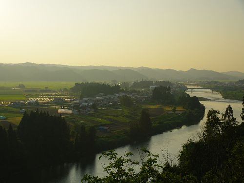 最上川の風景