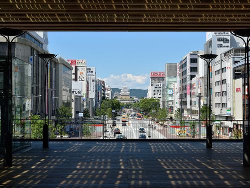 姫路駅周辺の様子（キャッスルビューからみた景色）