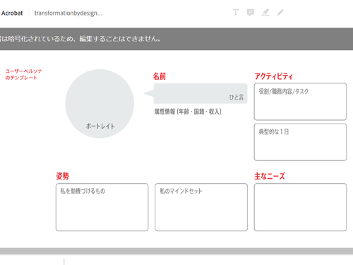 作成するペルソナテンプレート例