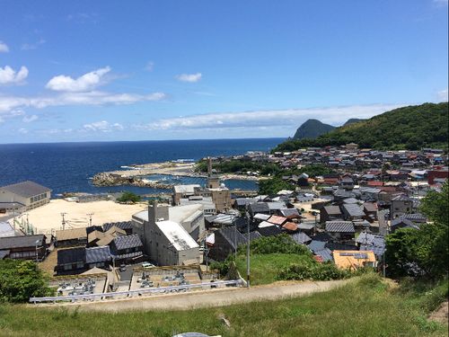 高台から見る間人地区