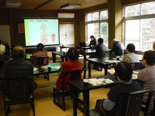 管理栄養士による健康相談している様子