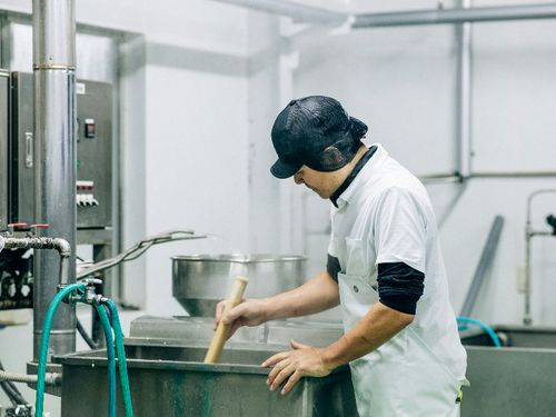 豆腐の製造過程