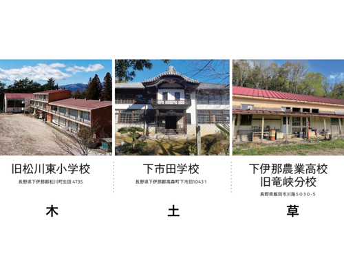 キャンプの舞台は３つの廃校。興味に合わせてコースを選択。