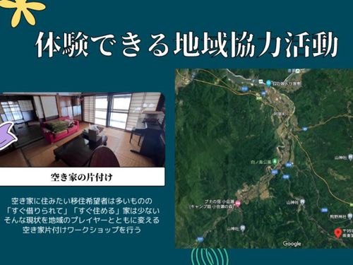 今回の体験できる地域協力活動：古民家の片付け