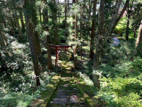 「Little Japan Echigo」近くの神社