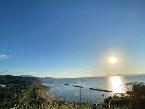 錦江町の温泉から見えるお気に入りの景色。