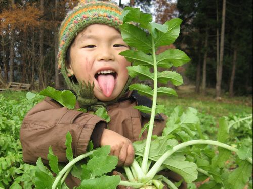 親子で一緒に泥んこまみれになりながら家庭菜園を楽しめる