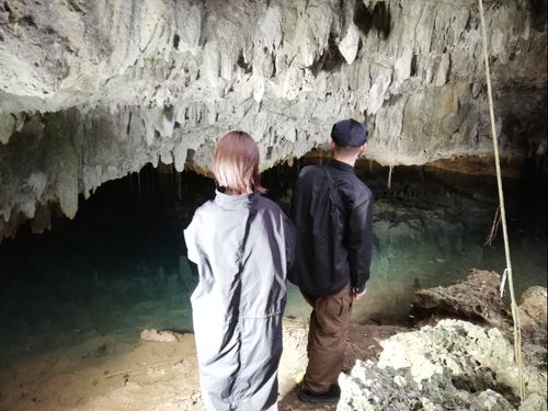 下見で来れれたとき（陸の中の海と呼ばれる“ウンブキ”を見学）