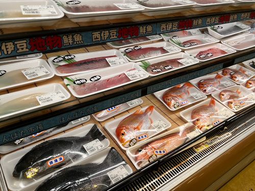 目の前の海で獲れたお魚が並びます