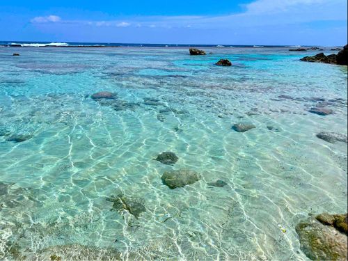 透明度バツグンの海！