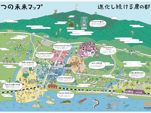 イツノマ企画・制作、都農町グランドデザイン（つの未来マップ）