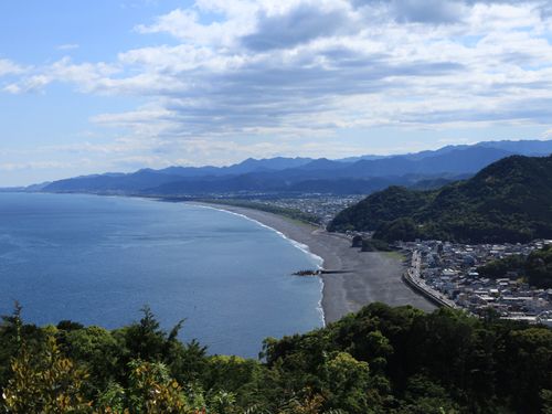 熊野古道から一望できる七里御浜