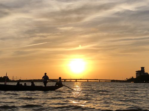 潮来市は水資源が豊か、夕方にはこんな景色が見られます！