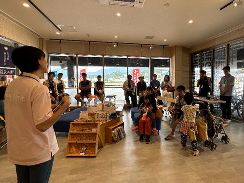 長門市観光コンベンション協会内で自己紹介