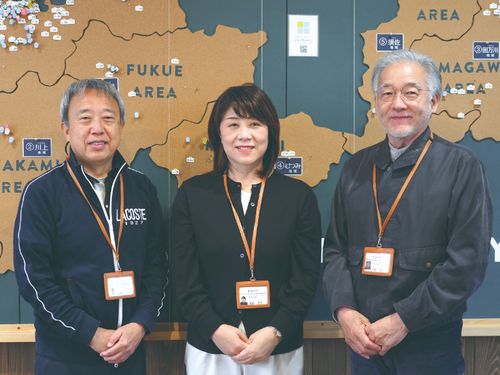 空き家情報バンクへのご登録お待ちしております（左から、尾崎さん、溝部さん、和田さん）